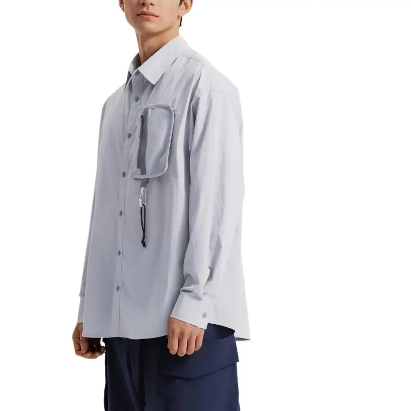 DECATHLON Shirt Men's Zinc Gray-2