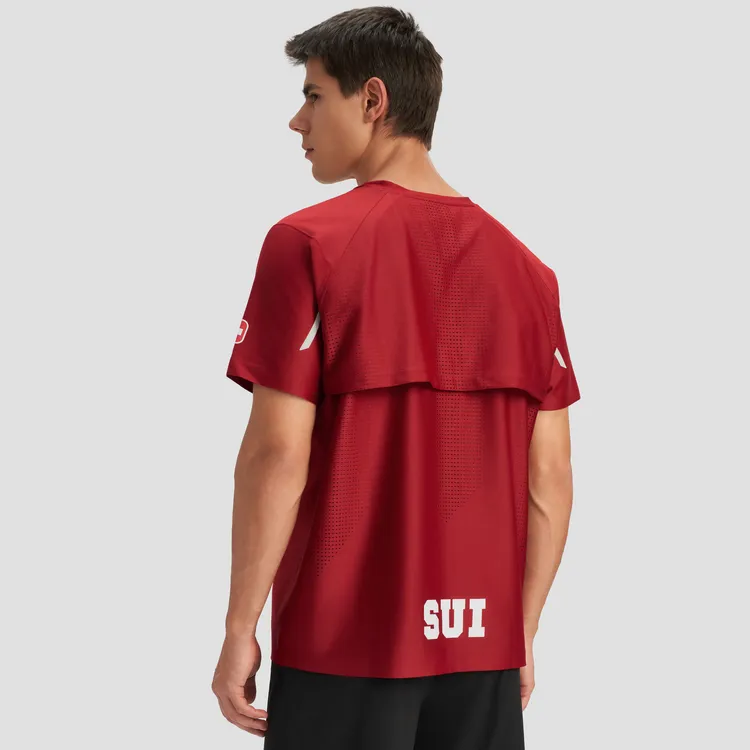 DESCENTE TRIATHLON Series T-Shirt Men's Red-2
