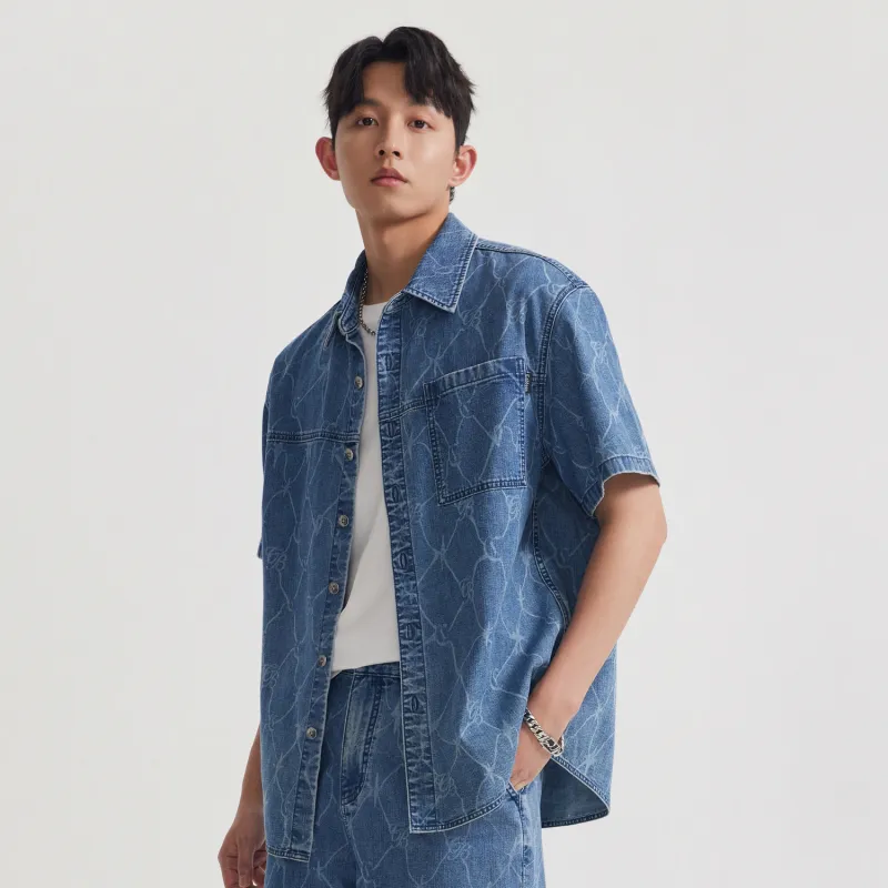 Cabbeen Shirt Men's Cerulean 47-3