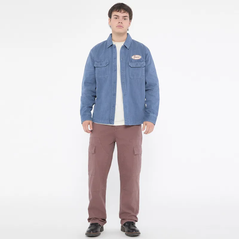 GUESS Jackets Men Blue-4