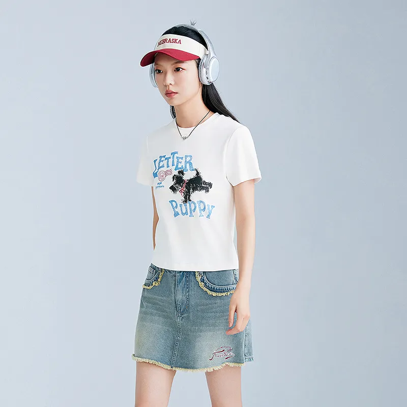 LEDIN T Shirts Women's White-4