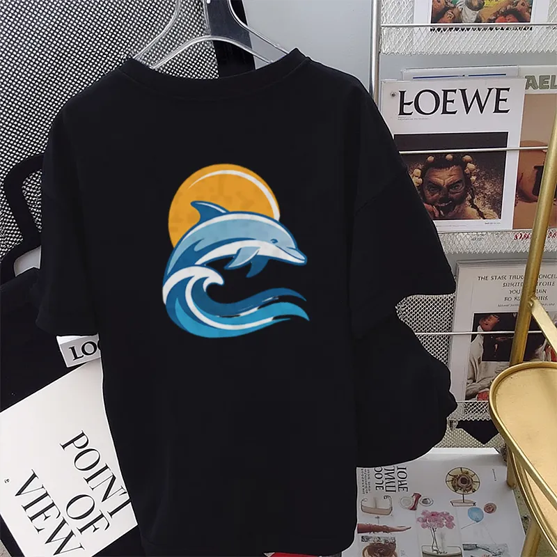 FAIRWHALE Drop Shoulder Sleeve T Shirt Women's-5