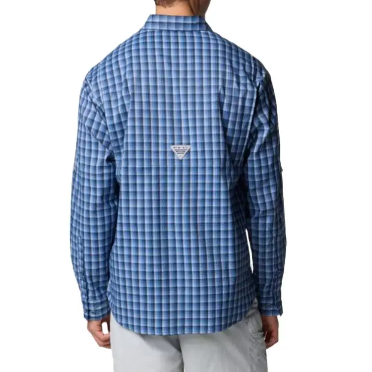 Columbia PFG Super Tamiami Shirt Men's University Marine Blue-1