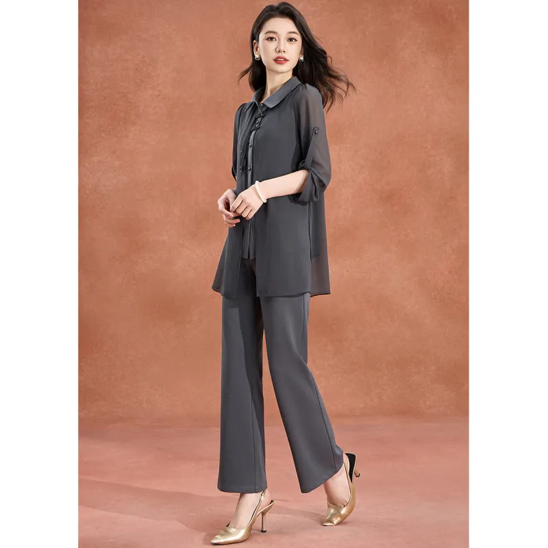 Mylan Casual Suits Women's Gray-6