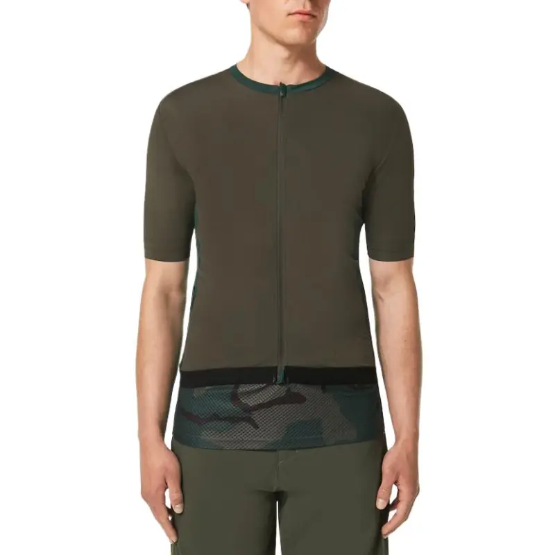 Oakley Point To Point Jersey Cycling Clothing Men's Dark Green-2