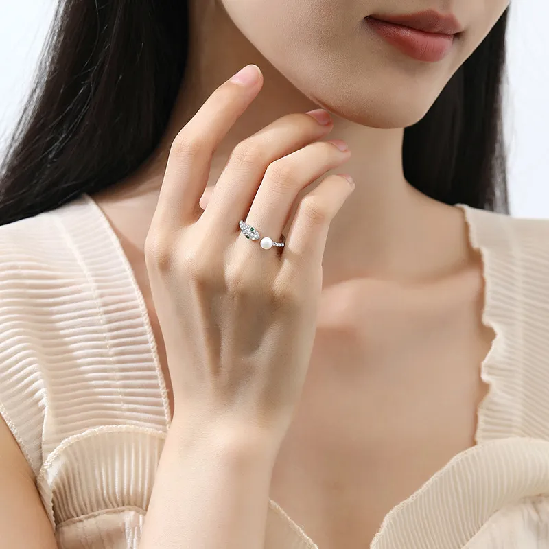 YINGNIXINDONG 925 Sterling Silver Rings Women's-2