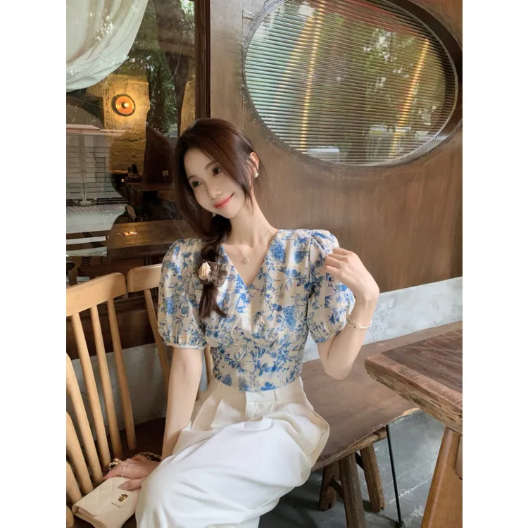 XIANSINIAO T Shirts Women's Blue-2