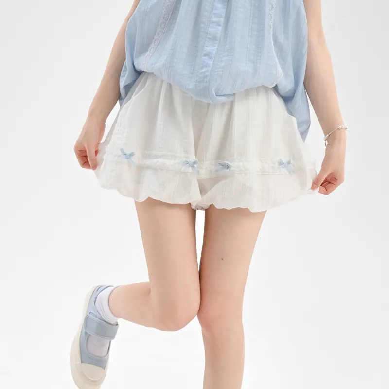 SNBL Casual Shorts Women's White-5