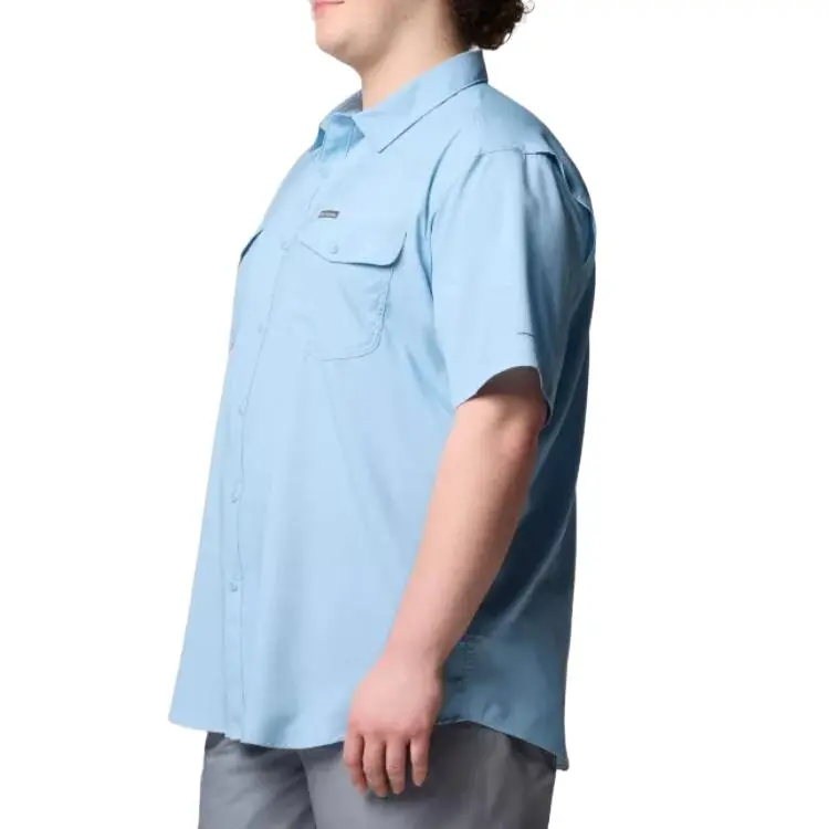 Columbia Utilizer 2 Solid Short Sleeve Shirt Omni-Wick™ Shirt Men's Blue-2