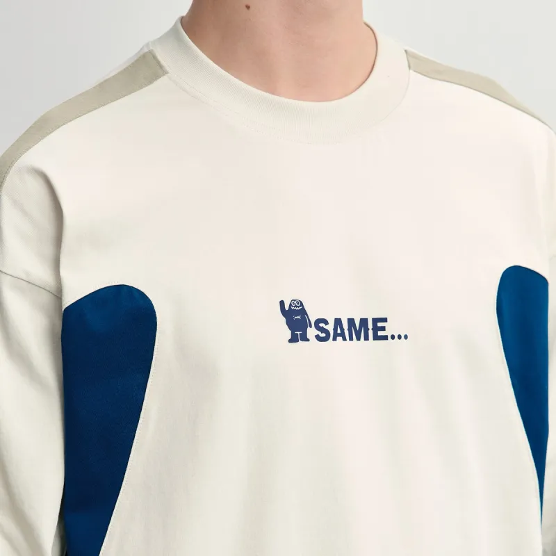 MYSAMESAME T-Shirt Unisex Beige Glaze Gray-4