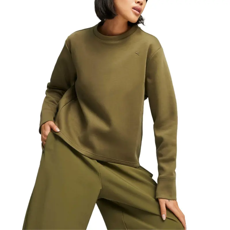PUMA Sweatshirt Women's Olive Green-2