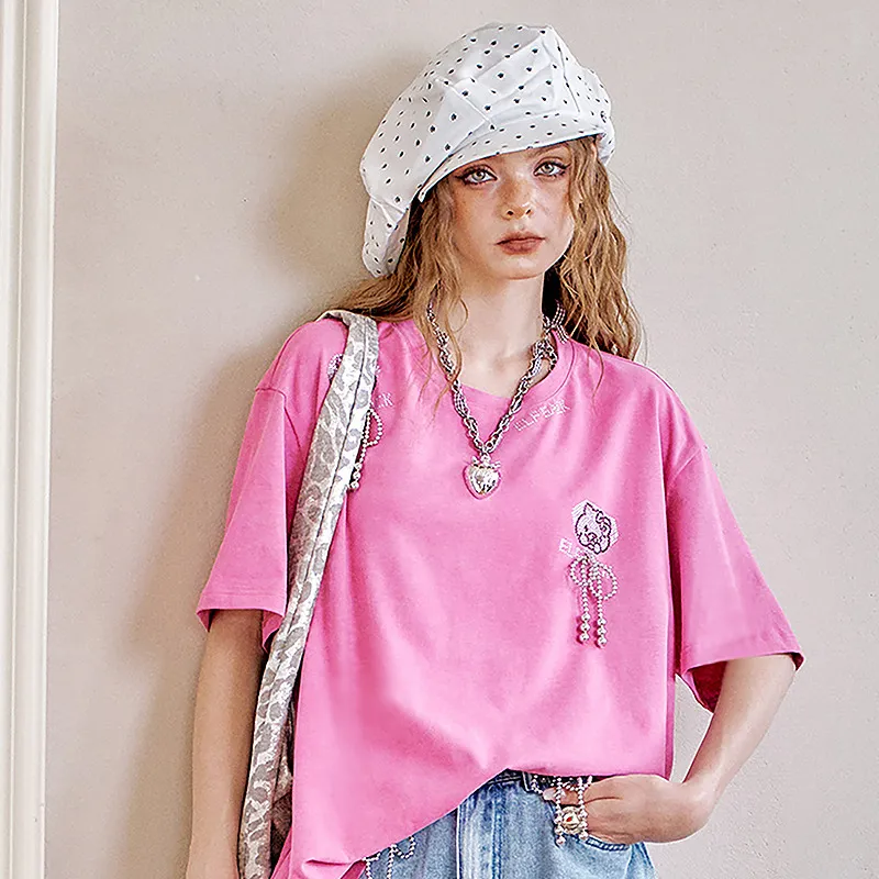 ELF SACK Drop Shoulder Sleeve T Shirt Women's-2
