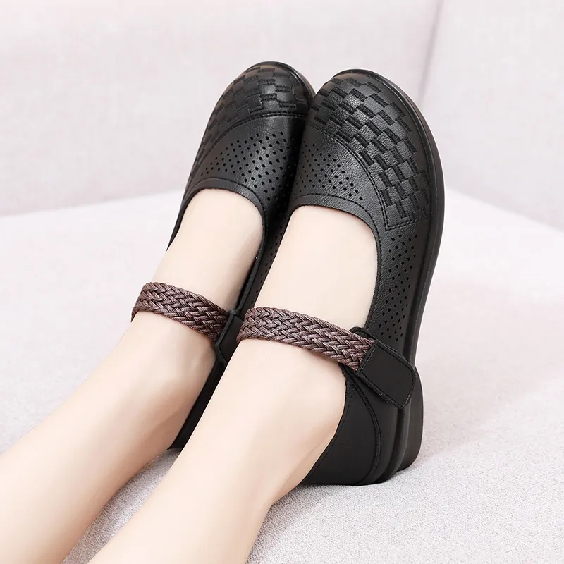 EGCHI Casual Single Shoes Women's Black-1