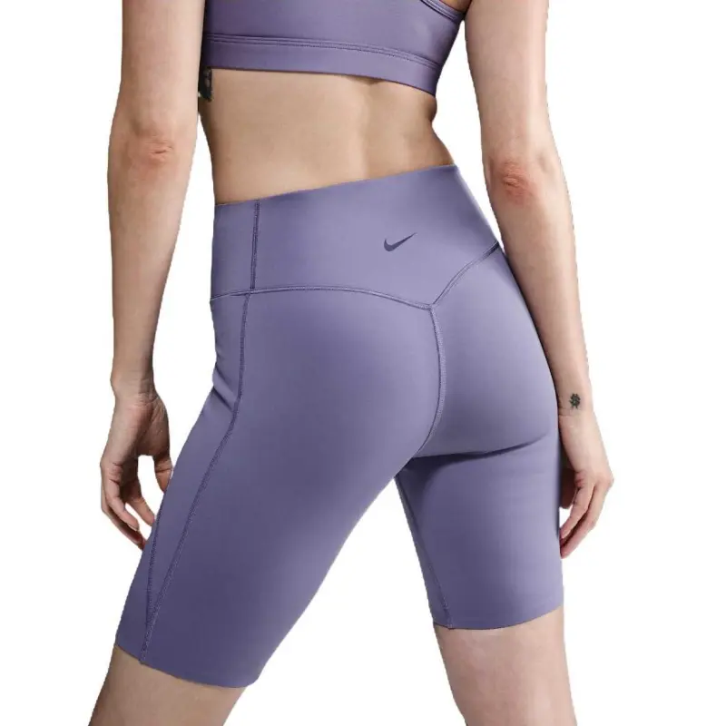 Nike Universa Women's Medium Support High Waisted 8' Biker Shorts With Pockets-1