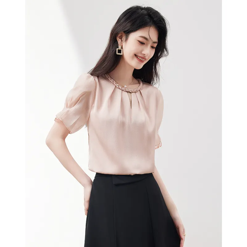 XINFEIYU T Shirts Women's Pink-1