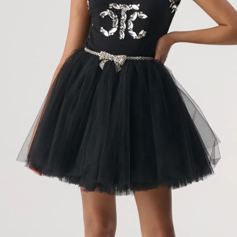 TCH Casual Short Skirts Women's Black-2