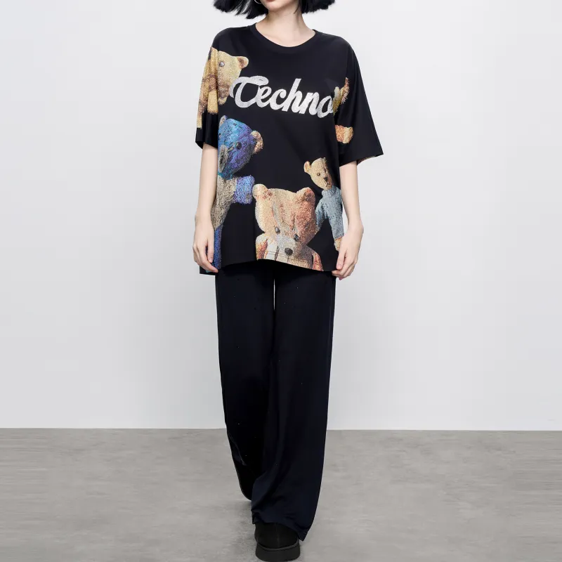 TCH T Shirts Women's Black-2