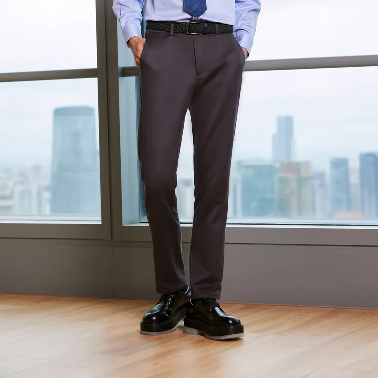 YOUNGOR Casual Pants Men's Red Coffee-2