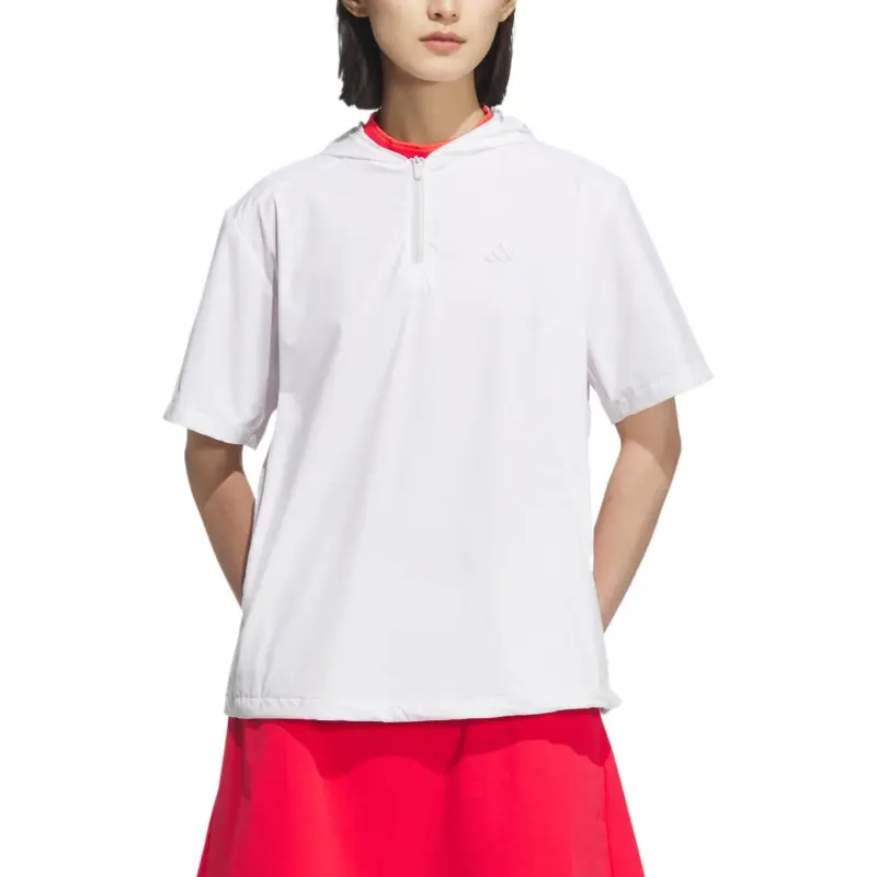 Adidas Adizero Drop Shoulder Sleeve T Shirt Women's White-1