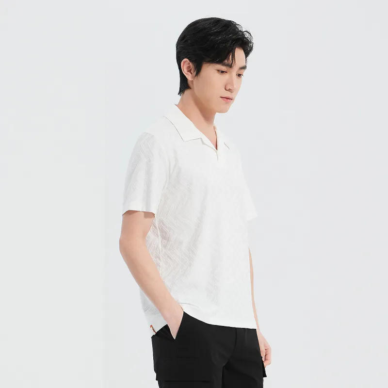 LESS IS MORE Polo Shirts Men Ecru 25XTX3791H-3