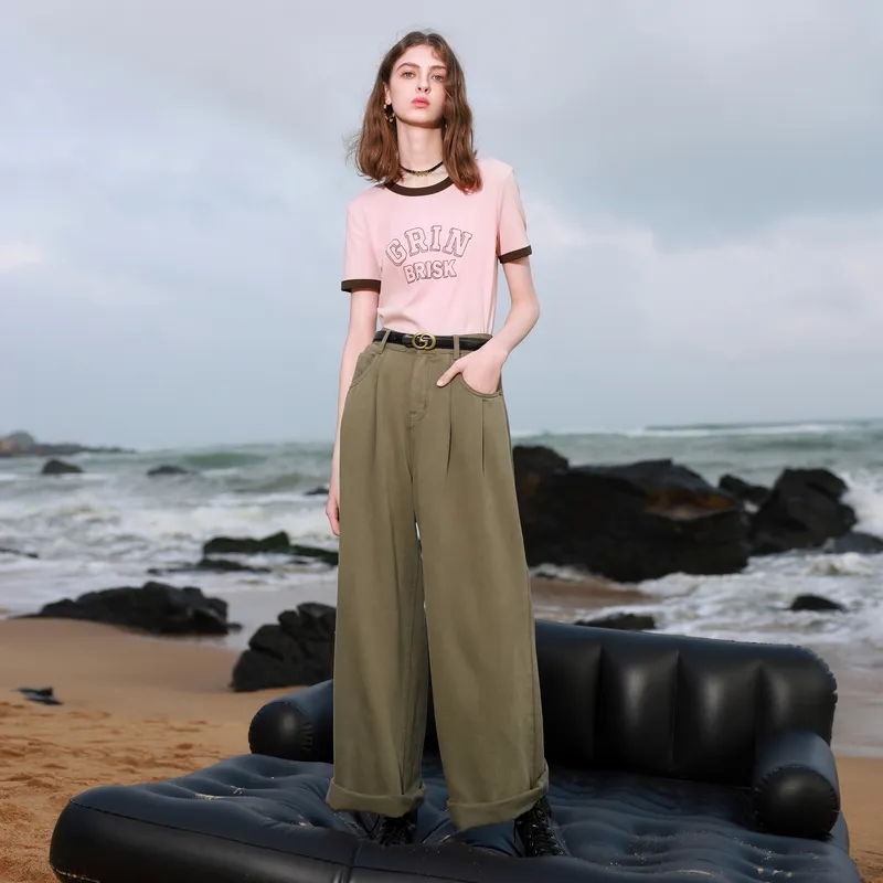 3COLOUR Jeans Women's Forest Green-5
