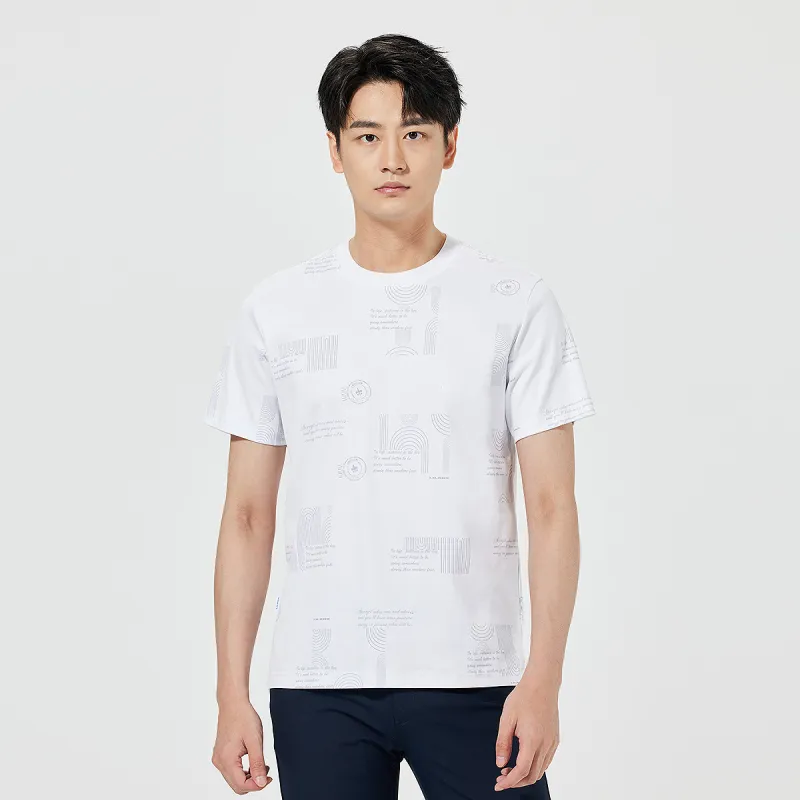LESS IS MORE T Shirts Men Gray White 25XTX1021Y-2