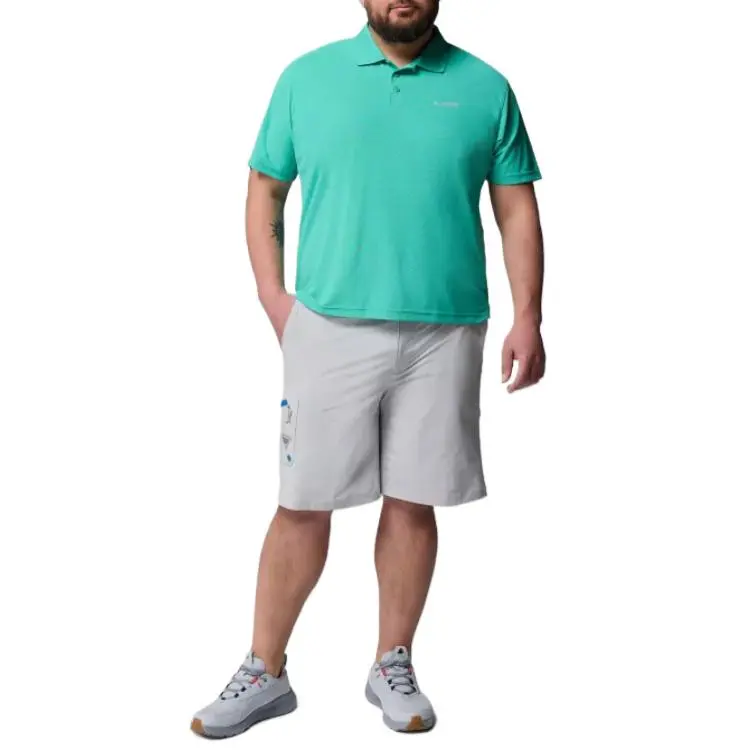 Columbia PFG Freezer Polo Shirt Men's Glazed Surface Green 343-2