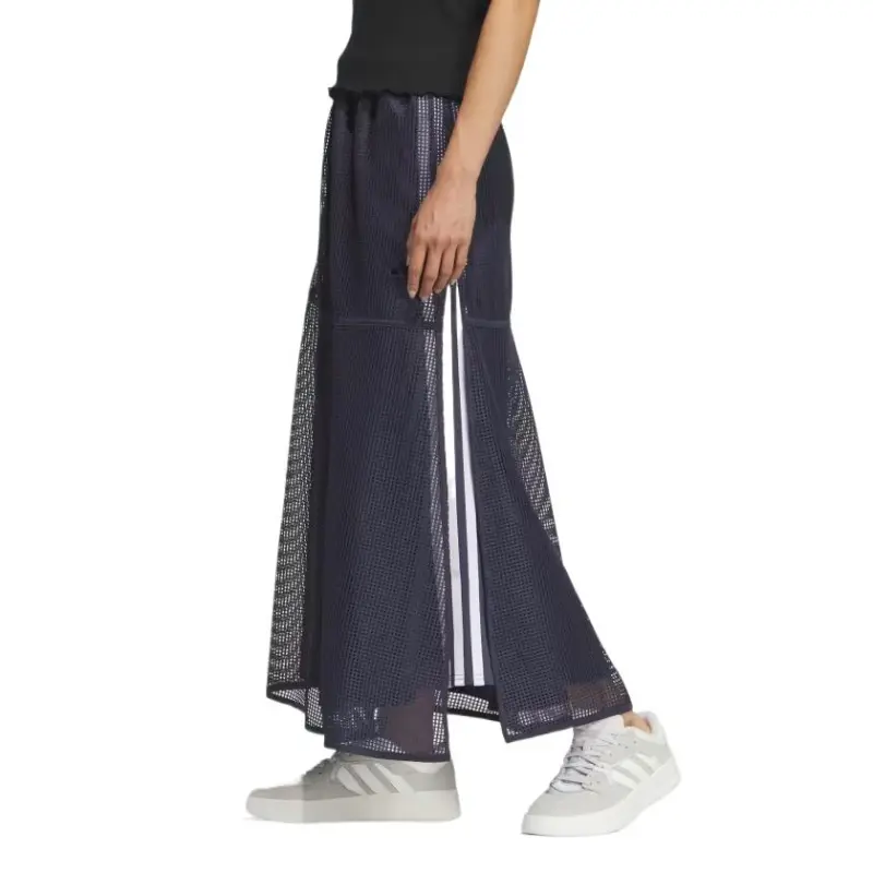Adidas LUXFLOW Casual Long Skirt Women's Navy Blue-1
