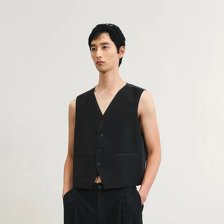 CROQUIS Vest Men's 001 Jet Black-2