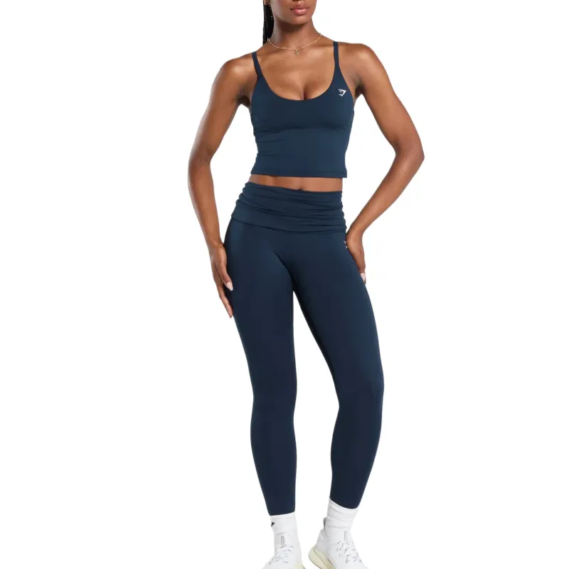 GYMSHARK Tank Top Women's Navy Blue-3
