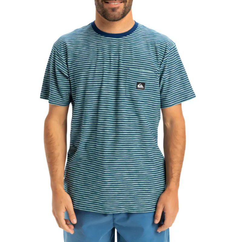 Quiksilver Kentin T Shirt Men's Blue Green-2