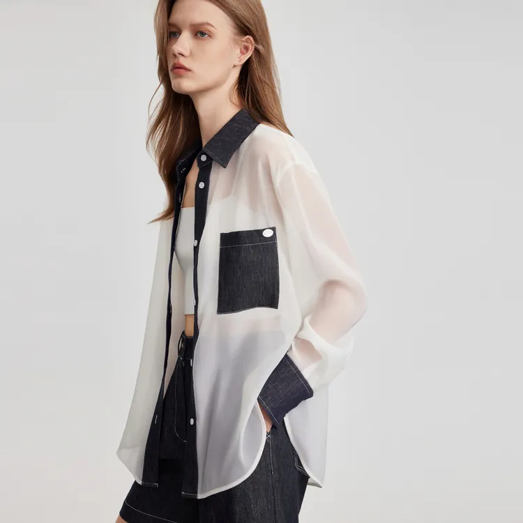 ELLE Shirts Women's Ecru-4