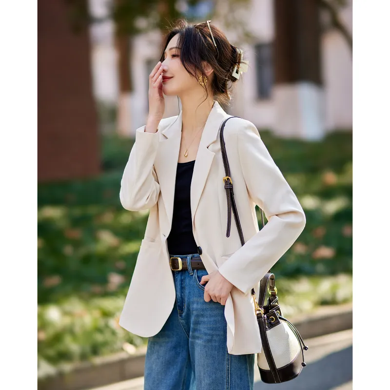 TERRE BLEUE Spring Fall Winter Business Suit Loose Fit Women's-2