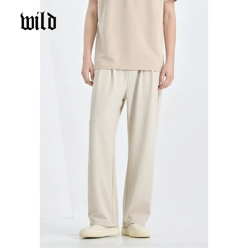WILD LEADER Suit Trousers Men Warm Apricot[XKW5138Y19M]-4