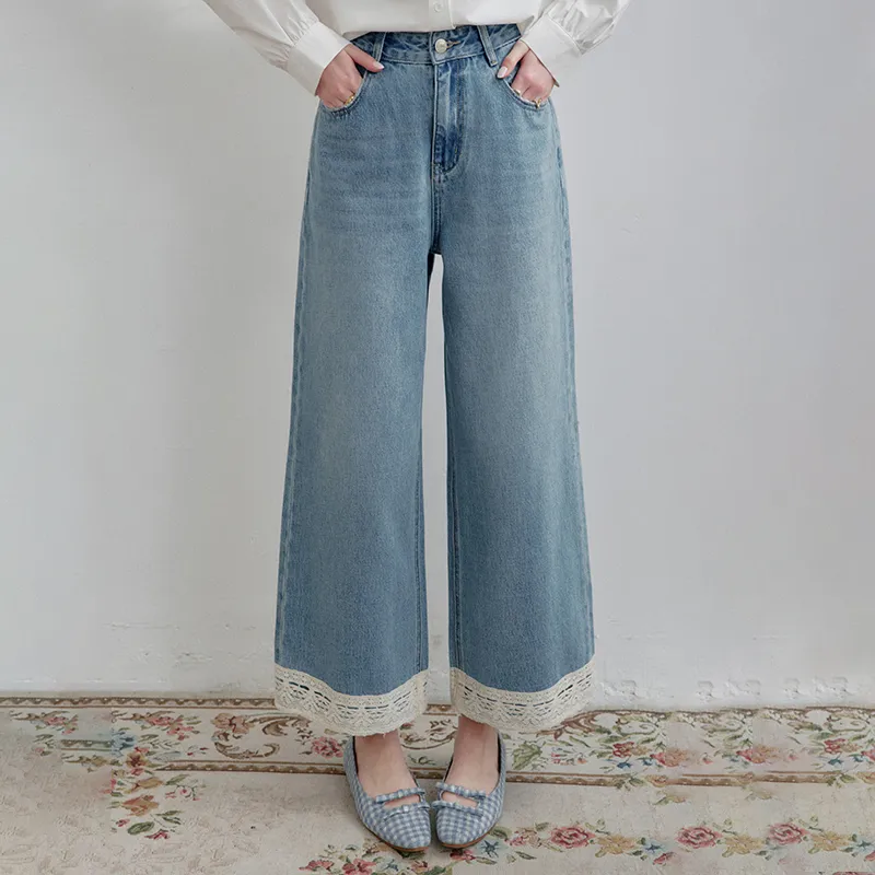 ELF SACK Jeans Women's Vintage Washed Blue-3