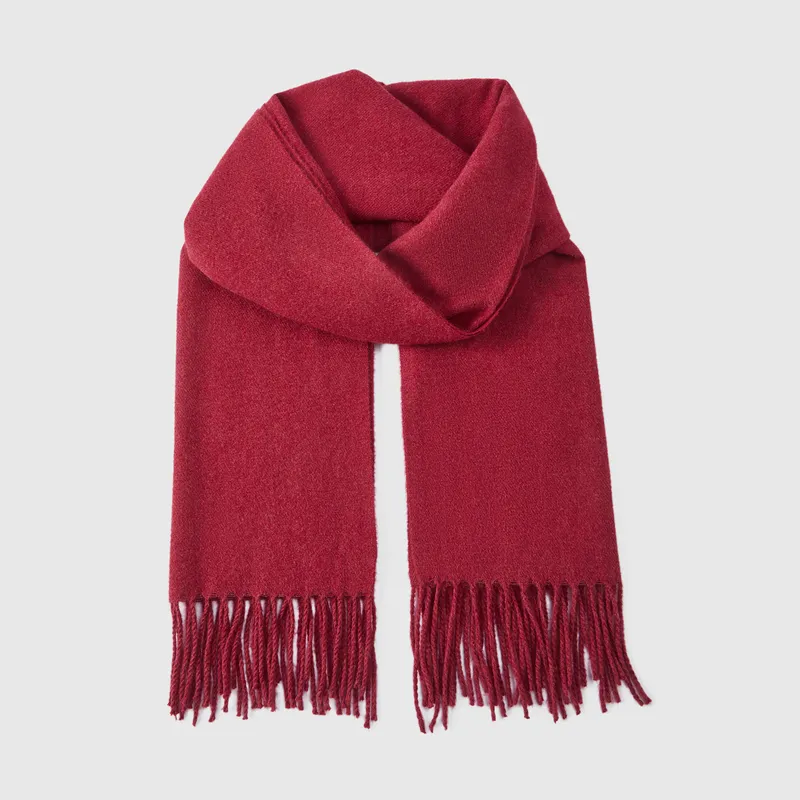 GXG Knit Scarves Men's Burgundy-3