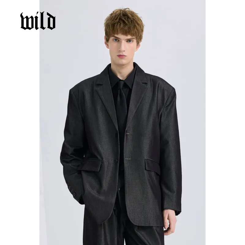 WILD LEADER Business Suit Men's [XW5158586]Flowing Light Black-3