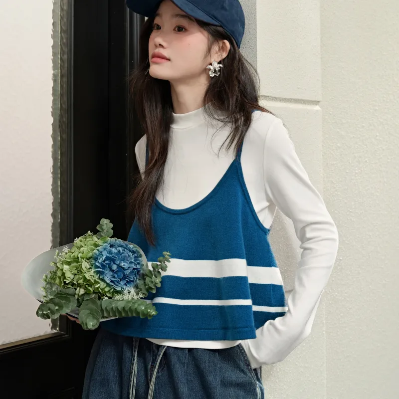 KUOSE Casual Suits Women's Blue-2