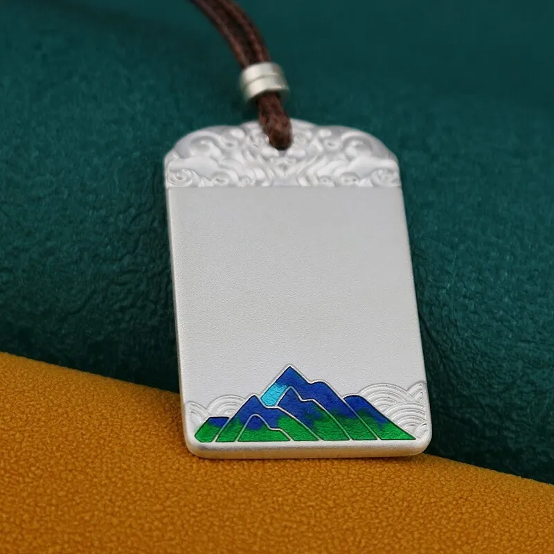 LIUXIN 999 Fine Silver Pendants Unisex-3