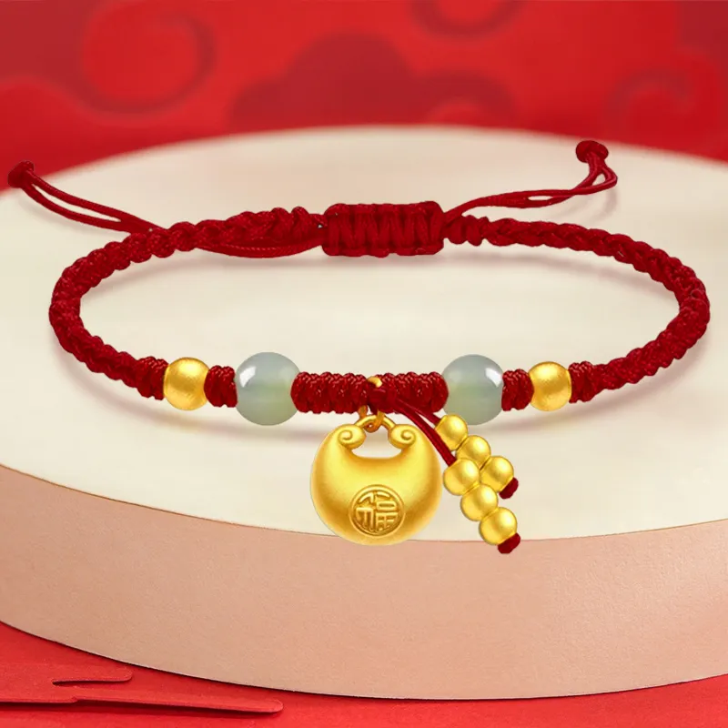 YASHENGZHUBAO Gold Bracelet Women's-5