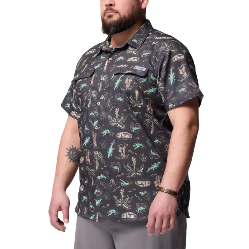 Columbia PFG Uncharted Shirt Men's Dark Gray-2