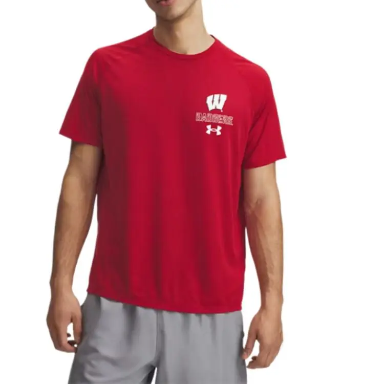Under Armour TechCollegiate T Shirt Men's Red-2