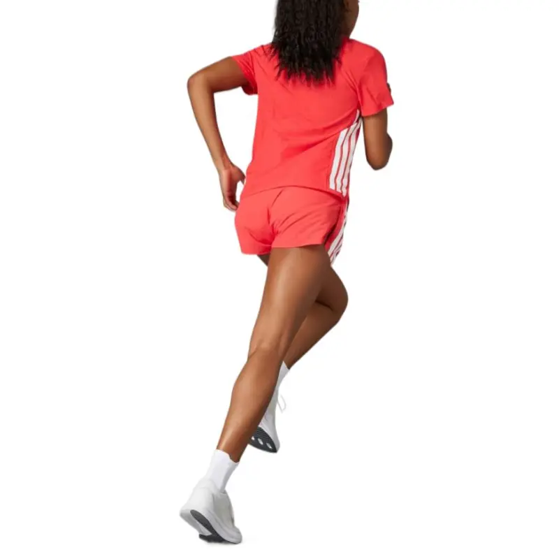 Adidas SS25 Regular T Shirt Women's Semi Transparent Red-1