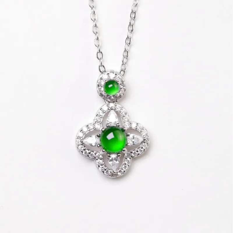 KALAIYIN Ice Glutinous Jadeite Necklaces Women's-4
