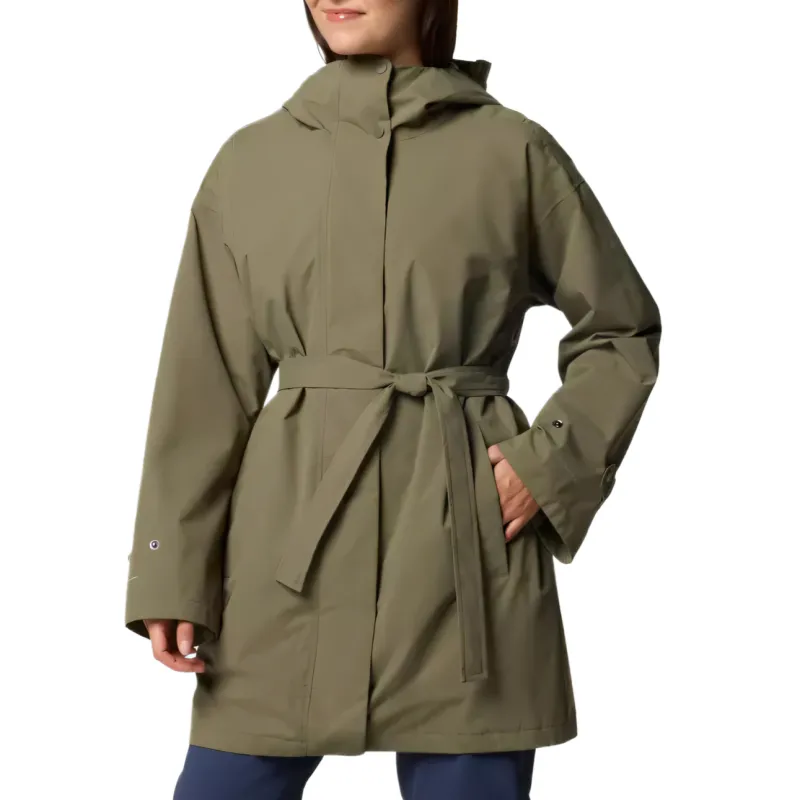 Columbia Trench Coats Women's Green-2