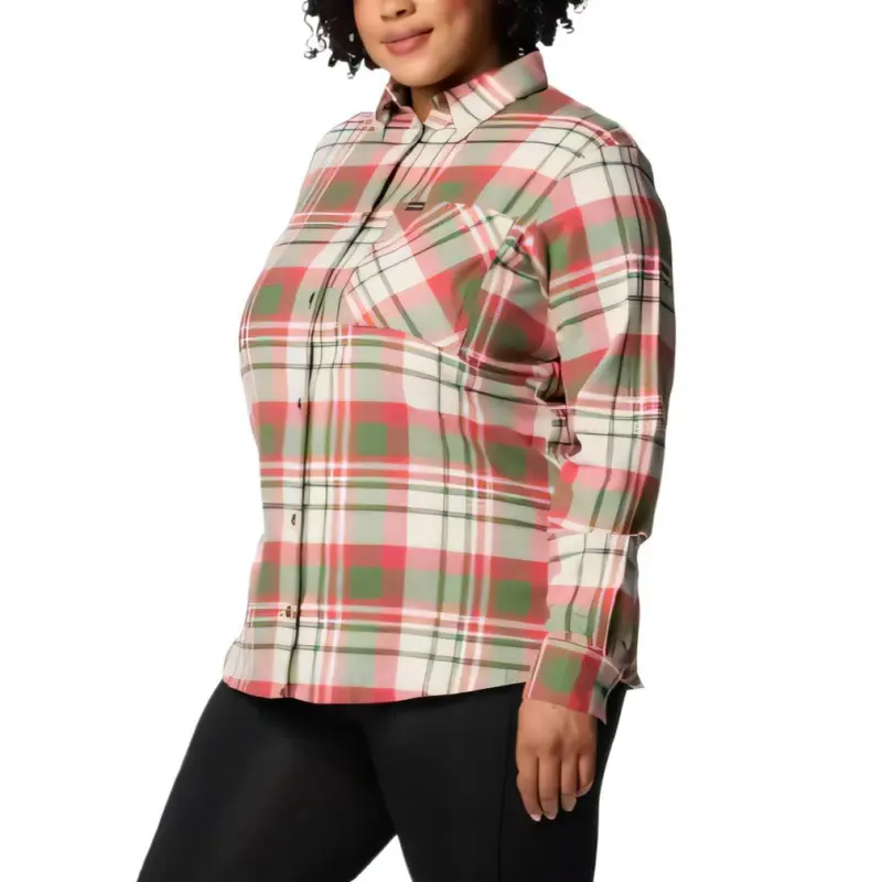 Columbia Calico Basin Shirt Women's Canteen Multicolor Set-2