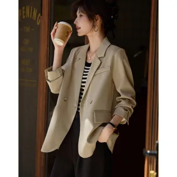 Like The Age Of Water Fall Velvet feel Coat Slim Fit Women's Coffee Size Is Slightly Large