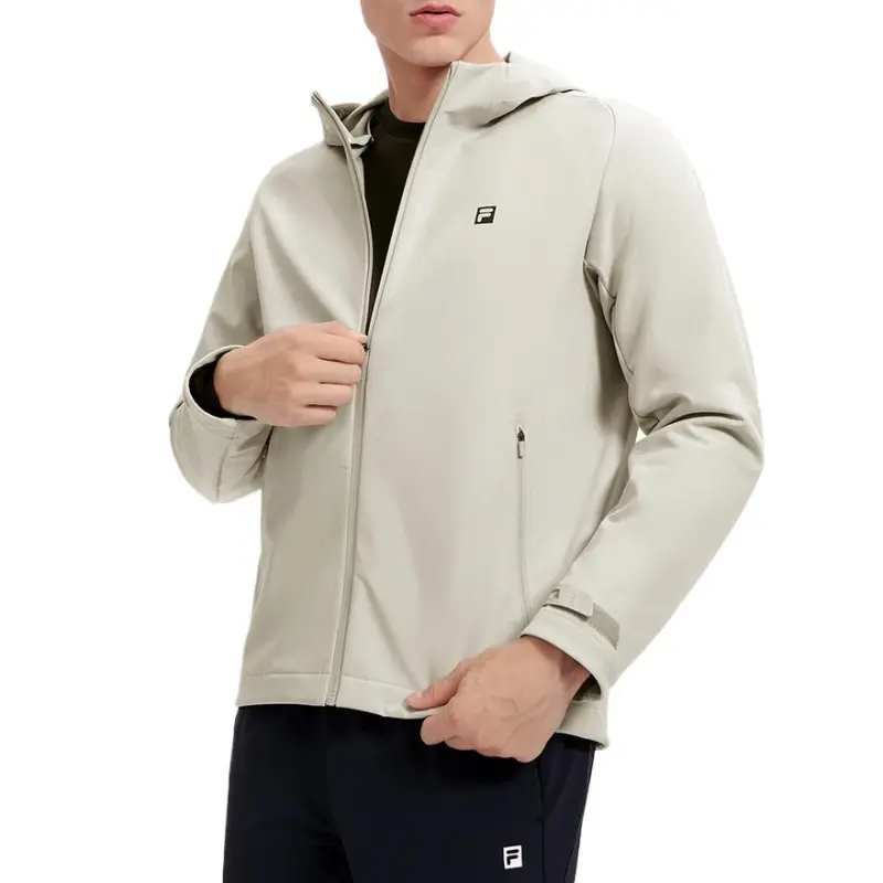 FILA Fitness Series Jackets Coats Men's Fleece Gray-2