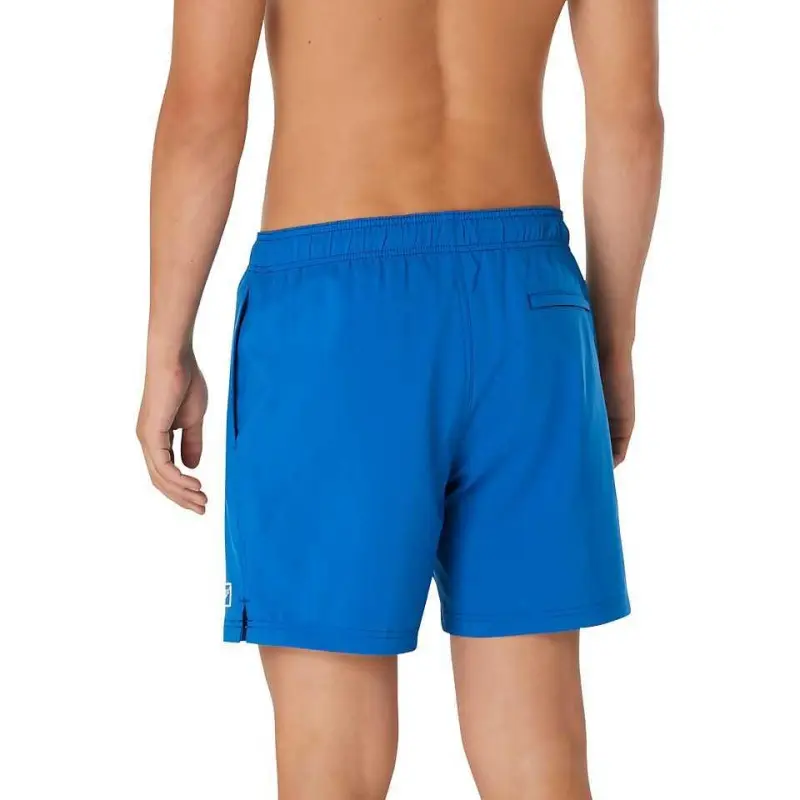 Speedo Solid Redondo Edge Volley 17' Blue Hydro Square Casual Shorts Men's-5