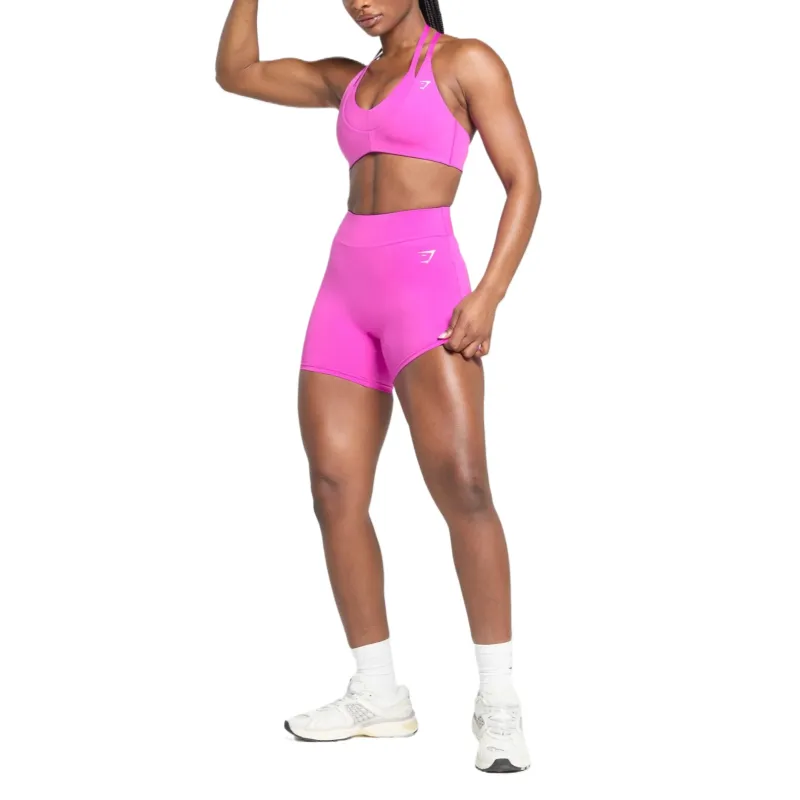 GYMSHARK RepsPower Sports Shorts Women's Pink-3